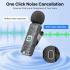 BOYA V30 Wireless Lavalier Microphone for iPhone/Android/PC/Laptop with USB-C Port, 36H Battery Life with Charging Case, Noise Canceling Clip on Lapel Microphone Wireless Mini Mic for Video Recording - Black